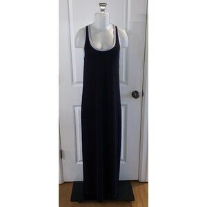 Sundry Womens Cotton Jersey Knit Scoop Neck Split Hem Tank‎ Dress Black Size 1